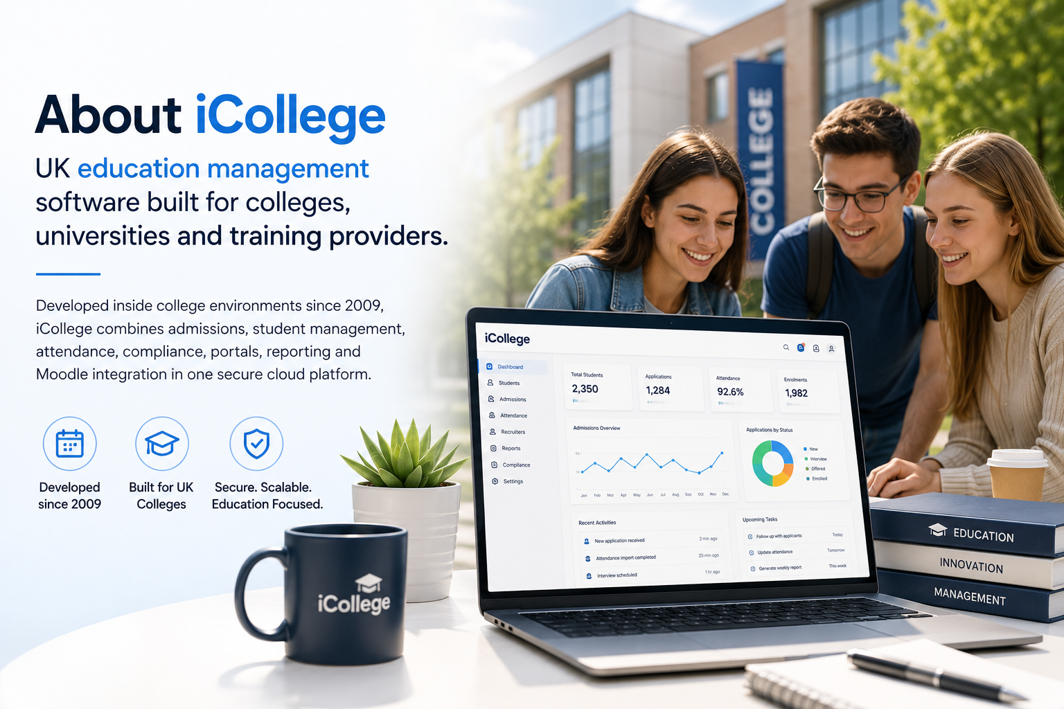 iCollege UK education management software platform
