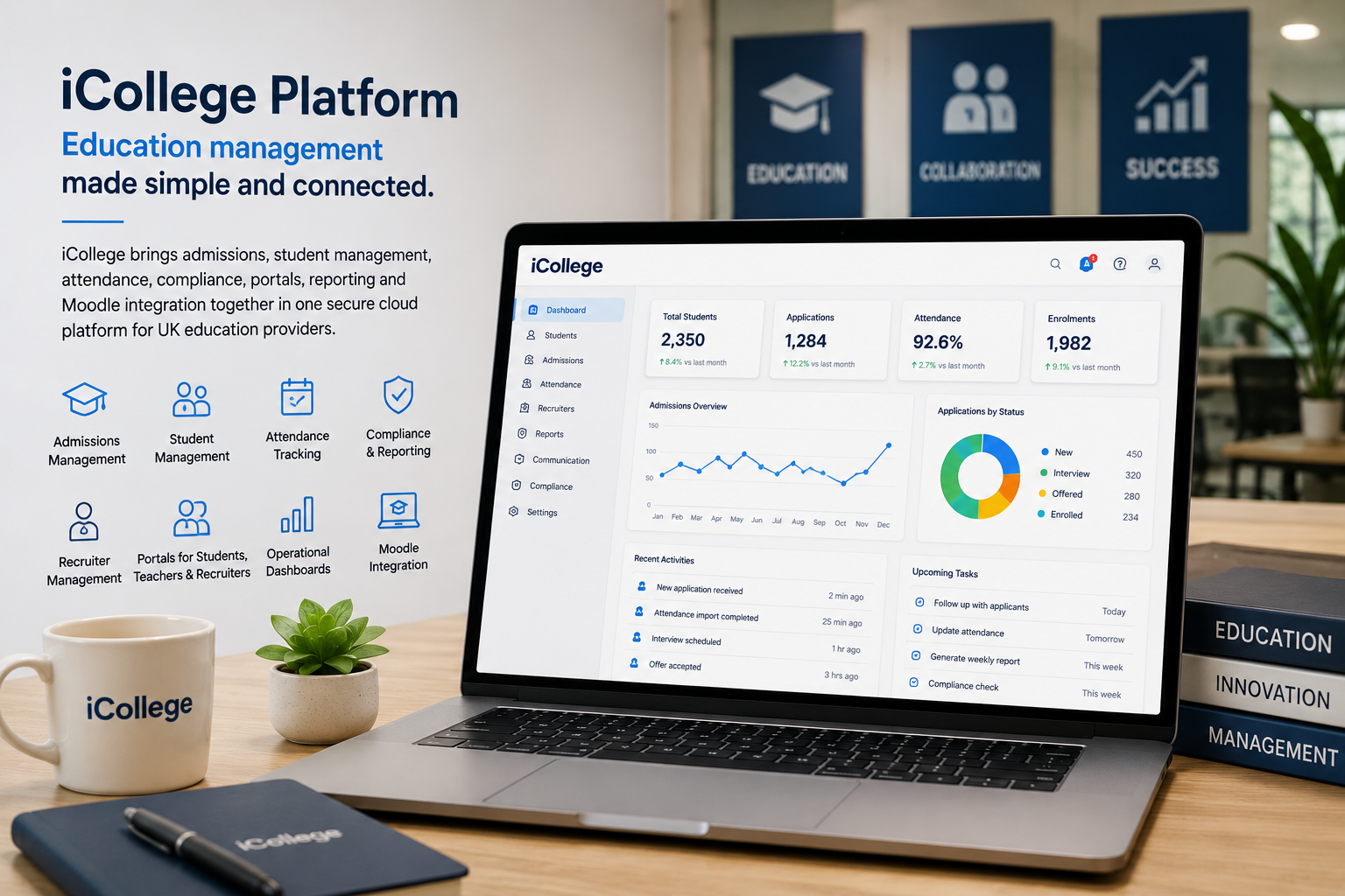 Cloud education management platform for colleges and universities