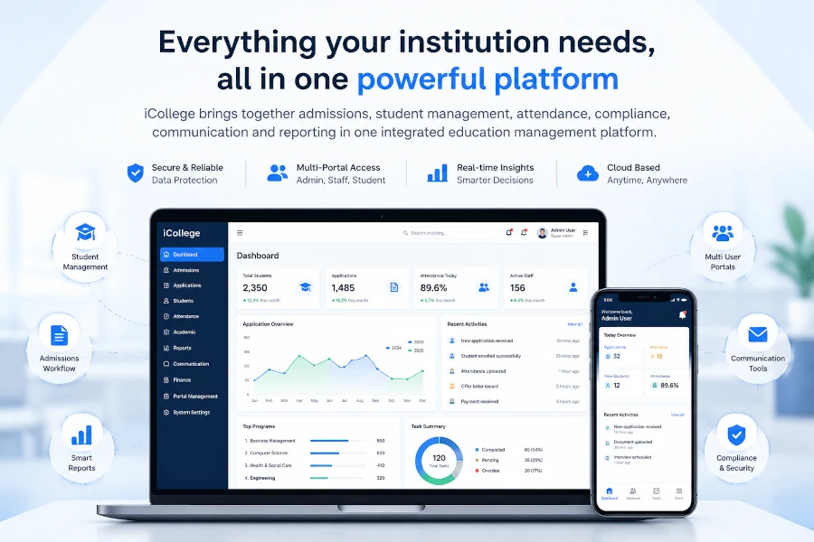 iCollege college management software features