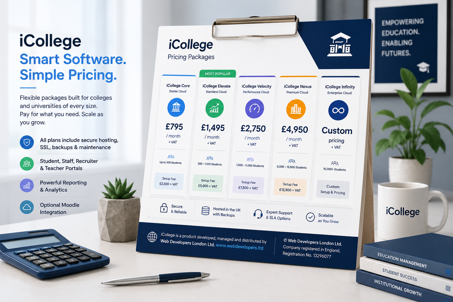 iCollege student management and admissions software package comparison