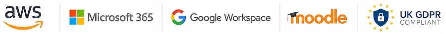 AWS Microsoft 365 Google Workspace Moodle and UK GDPR technologies used by iCollege